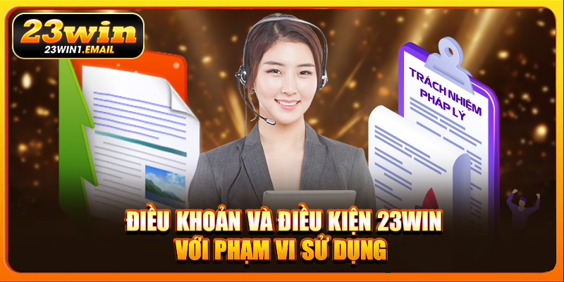 Điều khoản và điều kiện 23win với phạm vi sử dụng